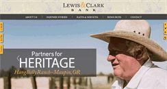 Desktop Screenshot of lewisandclarkbank.com